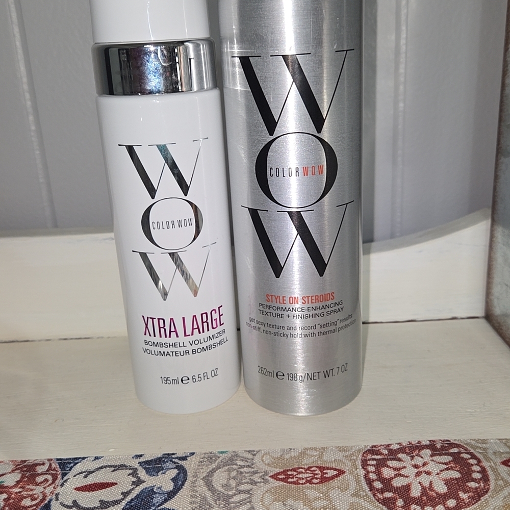 Color Wow Xtra Large Volumizer and Style on Steroids Finishing Spray Set